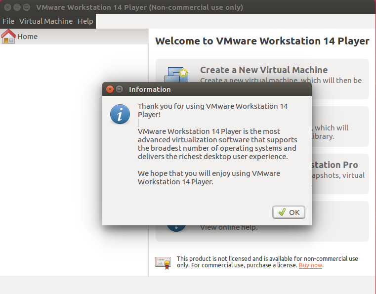 VMware Workstation 14 Player